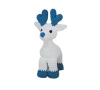 Dotty Design Knitty Critters - Knitty Critters Make Christmas - Bianca Reno | Kit de manualidades de ganchillo apto para principiantes con hilo reciclado