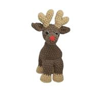 Dotty Design Knitty Critters - Knitty Critters Make Christmas - Holly Reno | Kit de manualidades de ganchillo apto para principiantes con hilo reciclado