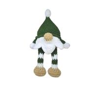 Dotty Design Knitty Critters - Knitty Critters Make Christmas - Jangle The Gnome| Kit de manualidades de ganchillo apto para principiantes con hilo reciclado