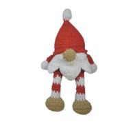 Dotty Design Knitty Critters - Knitty Critters Make Christmas - Jingle The Gnome| Kit de manualidades de ganchillo apto para principiantes con hilo reciclado