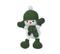 Dotty Design Knitty Critters - Knitty Critters Make Christmas - Jolly Green Snowman | Kit de manualidades de ganchillo apto para principiantes con hilo reciclado