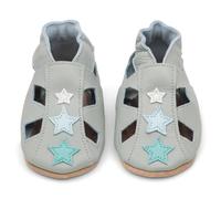 Dotty Fish Sandalias de Cuero Barefoot para Bebé - Estrellas 12-18 meses