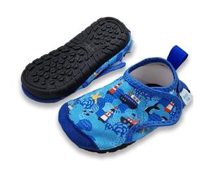 Dotty Fish Zapatos de Agua para Bebé y Niño - Barco Azul 6-12 Meses