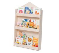 Dotty by moblì® | La librería montessoriana para niños | Estantes de 3 Alturas en Madera Natural | Colocación Frontal de los Libros | Ahorro de Espacio | Made in Italy (Madera Natural, Caseta)