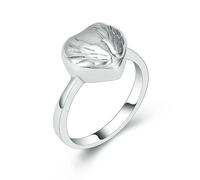 DOTUIARG Anillo de Alas de Ángel que sostiene cenizas de seres queridos Anillo de urna de cremación para mujeres Anillo de dedo