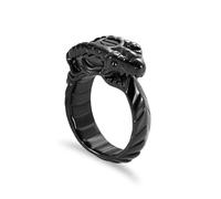 DOTUIARG Anillo de urna de cremación para cenizas, joyería conmemorativa de acero inoxidable, portacenizas para seres queridos, anillos de recuerdo para hombres, regalos para mujeres