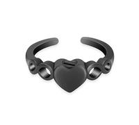 DOTUIARG Anillos de cremación para cenizas, urna de corazón de acero inoxidable, anillos en dedos, joyería de ceniza conmemorativa para mujeres
