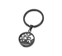 DOTUIARG Árbol Hueco Cremación Joyería Conmemorativa Urna Colgante Llavero Cenizas Urnas pequeñas de Acero Inoxidable para Cenizas Llavero