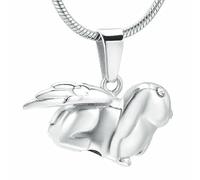 DOTUIARG Colgante de cremación con urna de conejo en forma de cuatro colores puede ser joyería de cremación para cenizas