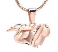 DOTUIARG Colgante de cremación con urna de conejo en forma de cuatro colores puede ser joyería de cremación para cenizas