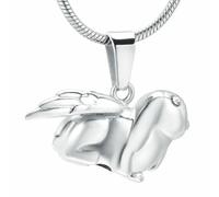 DOTUIARG Colgante de cremación con urna de conejo en forma de cuatro colores puede ser joyería de cremación para cenizas