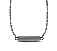 DOTUIARG Colgante de urna de cremación con cubo de acero inoxidable con cubo conmemorativo de urna joyería de recuerdo longitud 50cm + 5cm extensor