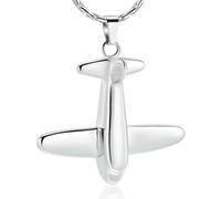DOTUIARG Colgantes de cremación para cenizas - 316L joyería conmemorativa de urna de acero inoxidable para hombres