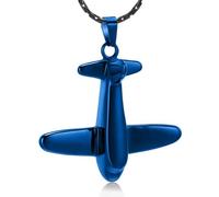 DOTUIARG Colgantes de cremación para cenizas - 316L joyería conmemorativa de urna de acero inoxidable para hombres