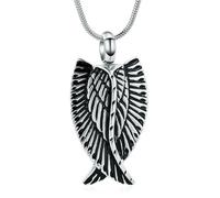 DOTUIARG collar conmemorativo de acero inoxidable, colgante de urna, recuerdo, colgante de joyería querido