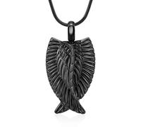 DOTUIARG collar conmemorativo de acero inoxidable, colgante de urna, recuerdo, colgante de joyería querido