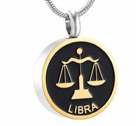 DOTUIARG Collar conmemorativo de la serie de cumpleaños de acero inoxidable para la pulsera de urna de cenizas