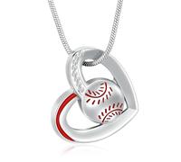 DOTUIARG Collar de urna para cenizas, joyería de cremación de corazones, colgante de cenizas conmemorativo de acero inoxidable, joyería para mujeres hombres