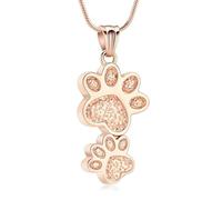 DOTUIARG Collares de urna con huellas de pata para cenizas, perro de acero inoxidable para mascotas, cremación de gatos, joyería conmemorativa de ceniza, colgante de ceniza, regalo de recuerdo para