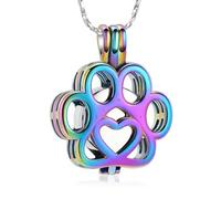 DOTUIARG Collares de urna para hojas de ceniza, joyería de cremación de cenizas, colgante de cenizas de acero sin mancha, recuerdo conmemorativo para joyería para mujeres