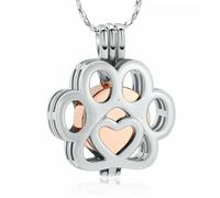 DOTUIARG Collares de urna para hojas de ceniza, joyería de cremación de cenizas, colgante de cenizas de acero sin mancha, recuerdo conmemorativo para joyería para mujeres