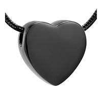 DOTUIARG corazón en blanco Colgante de cremación collar conmemorativo urna mascota humana un poco cenizas joyería recuerdo relicario