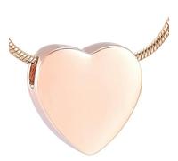 DOTUIARG corazón en blanco Colgante de cremación collar conmemorativo urna mascota humana un poco cenizas joyería recuerdo relicario