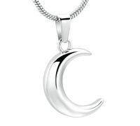 DOTUIARG Eres mi colgante de luna, colgante, ceniza, recuerdo de mascota humana, joyería de cremación, regalo para mujeres, collar de niña
