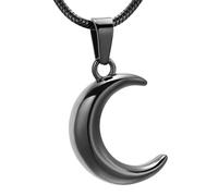 DOTUIARG Eres mi colgante de luna, colgante, ceniza, recuerdo de mascota humana, joyería de cremación, regalo para mujeres, collar de niña
