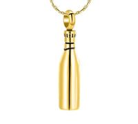 DOTUIARG Joyería de cremación, cenizas Collar de urna, colgante conmemorativo de acero inoxidable, personalizar recuerdo