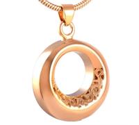 DOTUIARG Joyería de cremación Circle Of Life para cenizas de recuerdo collar colgante de urna para mujeres