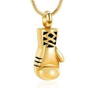 DOTUIARG Joyería de cremación, guantes, collares de urnas para cenizas, colgante de cenizas de acero inoxidable para mujeres, hombres, joyería de recuerdo conmemorativo de cenizas