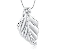DOTUIARG Joyería de cremación para cenizas, colgante - urna de hojas, collar de hojas de follaje, urna de recuerdos coloridos, joyería conmemorativa de ceniza para mujeres hombres
