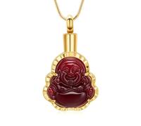 DOTUIARG Joyería de cremación para cenizas collar de urna colgante conmemorativo de acero inoxidable regalo funerario para hombres mujeres