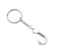 DOTUIARG Llavero de cremación con anzuelo de pesca para cenizas joyería conmemorativa para mujeres/hombres
