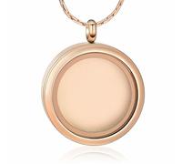 DOTUIARG Marco de fotos Collares de cristal Cremación Joyería para un ser querido Cenizas Recuerdo Urna conmemorativa de la eternidad Colgante Relicario Funeral