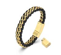 DOTUIARG Pulsera conmemorativa trenzada para hombres, pulseras de urna para cenizas, pulsera de joyería de recuerdo de acero inoxidable