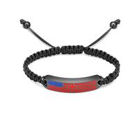 DOTUIARG Pulsera de cremación con cruz para cenizas para hombres Bar Urna Pulseras Joyería Conmemorativa Recuerdo funerario