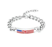DOTUIARG Pulsera de cremación con cruz para cenizas, pulseras de eslabón de barra, joyería conmemorativa, regalos funerarios para mujeres, hombres