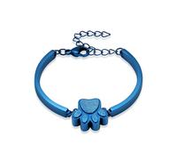 DOTUIARG Pulsera de cremación para mascotas y cenizas - Pulsera de urna con huellas de pata de mascota Pulseras para perros/cenizas de mascota Urna de recuerdos conmemorativos