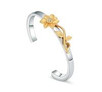 DOTUIARG Pulsera de girasol para cenizas Cremación joyería Amor eternidad cenizas Urna Medallón Pulseras y pulseras para mujeres