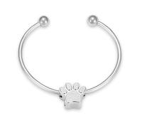 DOTUIARG Pulsera de urna con huellas de pata para cenizas, joyería de cremación para cenizas, pulsera de recuerdo conmemorativo de cenizas de mascota para mujeres hombres