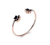 DOTUIARG Pulsera de urna de cremación de pata de gato de acero inoxidable para joyería conmemorativa de cenizas de mascota
