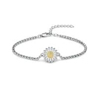 DOTUIARG Pulsera de urna de cremación girasol para cenizas para mujeres, pulsera de cadena ajustable para niñas, joyería conmemorativa para mascotas humanas, regalo de recuerdo