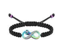 DOTUIARG Pulsera de urna para cenizas, joyería de cremación, cristal de acero inoxidable, pulsera conmemorativa para hombres y mujeres