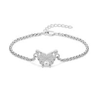 DOTUIARG Pulsera de urna para cenizas, pulsera de cremación mariposa, joyería de recuerdo ajustable de acero inoxidable para mujeres hombres