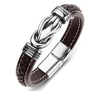 DOTUIARG Pulsera de urna trenzada para cenizas, pulsera conmemorativa de cremación de acero inoxidable para regalo de recuerdo de perro humano