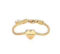 DOTUIARG Pulsera personalizada de corazón para cenizas para mujeres Brazalete conmemorativa de cremación de acero inoxidable para Soporte de cenizas de mascota humana