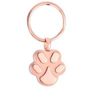 DOTUIARG Urna de joyería de acero inoxidable negro con forma de perro/pata de gato Llavero para las cenizas joyería Llavero