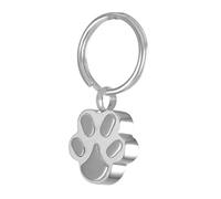 DOTUIARG Urna de joyería de acero inoxidable negro con forma de perro/pata de gato Llavero para las cenizas joyería Llavero